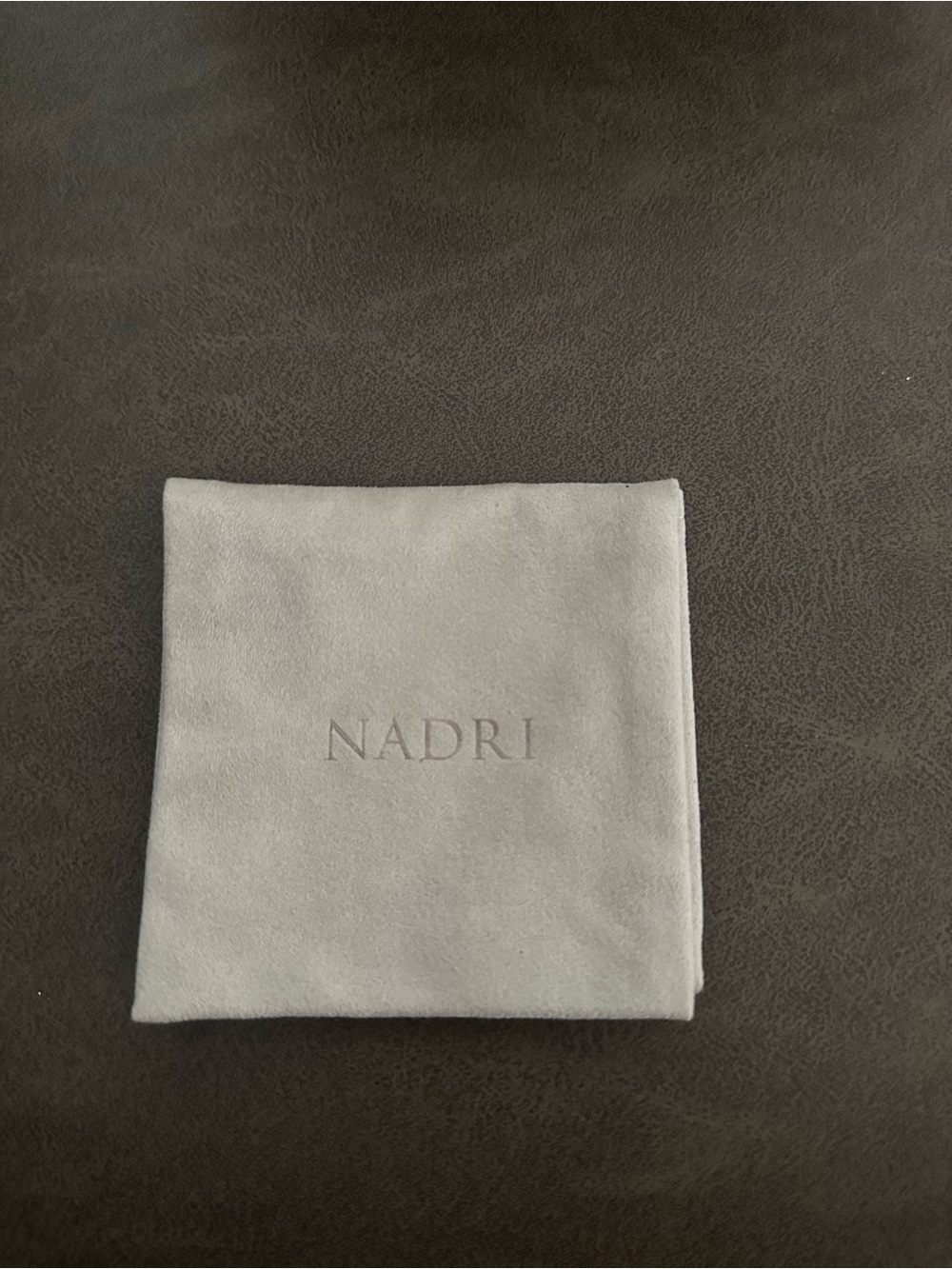 Nadri Soft Suede Jewelry Pouch in Light Gray